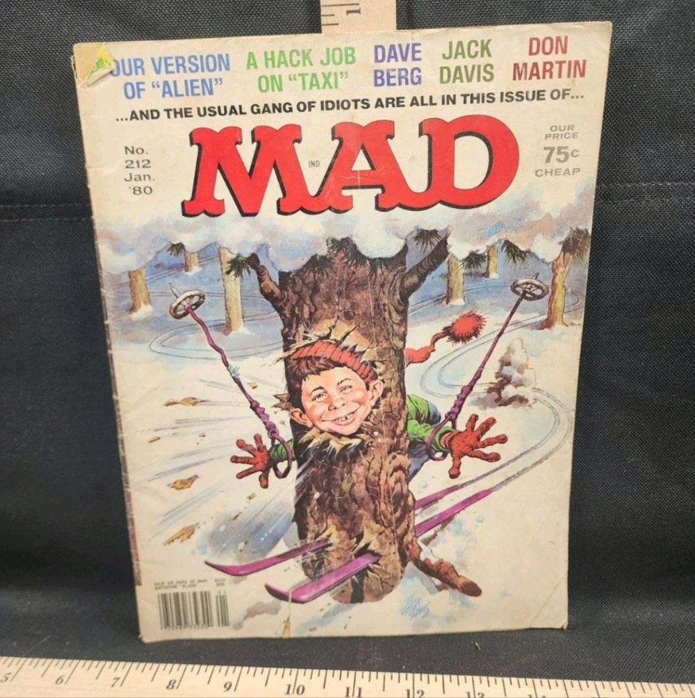 1980 (Jan.) Mad Magazine, #212, Skiing Used Complete